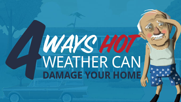 Four ways hot weather can damage your home - Appolo Heating