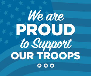 We are proud to support our troops