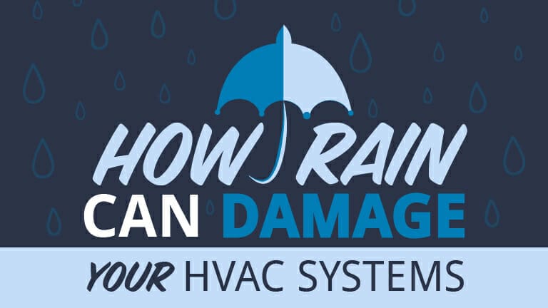 How rain can damage HVAC systems.