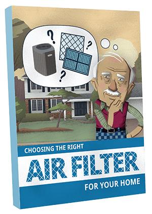 Man choosing the right air filter for home.